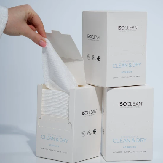 ISOCLEAN ISOSKIN Cotton Cleansing Towels Pack of 25