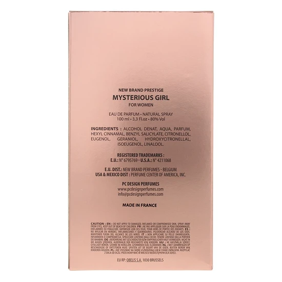 New Brand Prestige Mysterious Girl Eau De Parfum 100ml