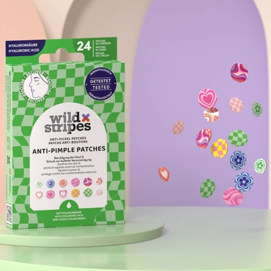 Wild Stripes Anti-Pimple Patches Groovy x24
