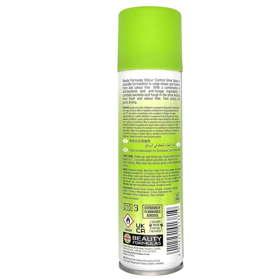 Beauty Formulas Odour Control Foot Care Shoe Spray 150ml