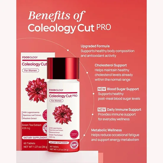 FOODOLOGY Coleology Cut PRO 600mg Tablets 60 Tablets