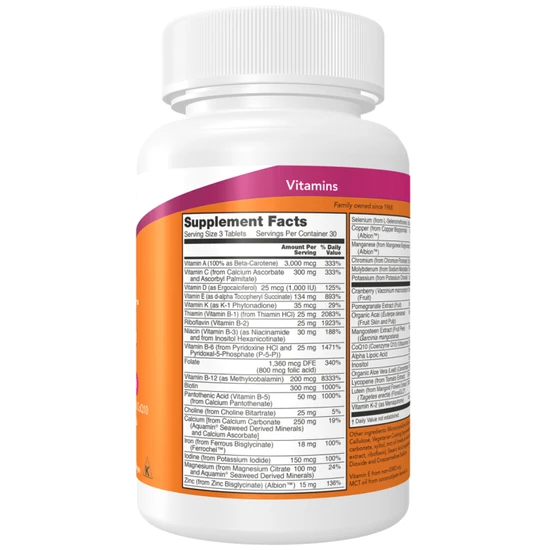 NOW Foods Eve Women's Multiple Vitamin 90 Tablets
