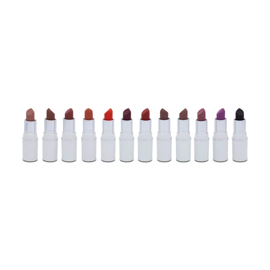 MAC Lips By The Dozen Lipstick Set x 12 Mini Powder Kiss Nude Pink