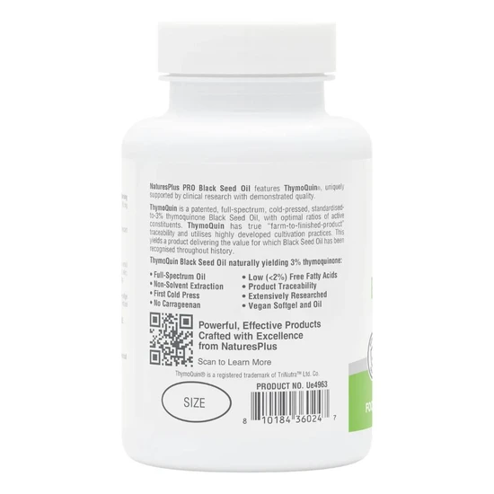 Nature's Plus NaturesPlus PRO ThymoQuin Black Seed Oil Softgels 30 Softgels