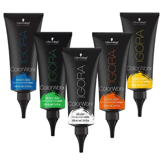 Schwarzkopf Professional Igora Colorworx Direct Dye Yellow.