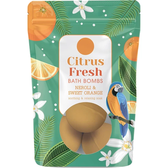 Elysium Spa Citrus Fresh Neroli & Sweet Orange Bath Bombs 3 x 50g
