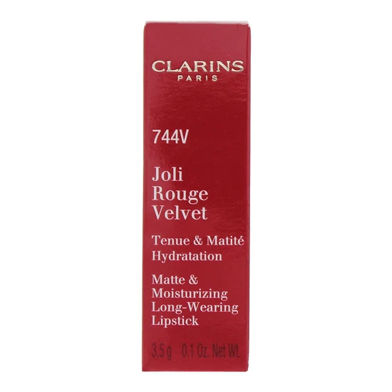 Clarins Joli Rouge Velvet Lipstick 744V Plum