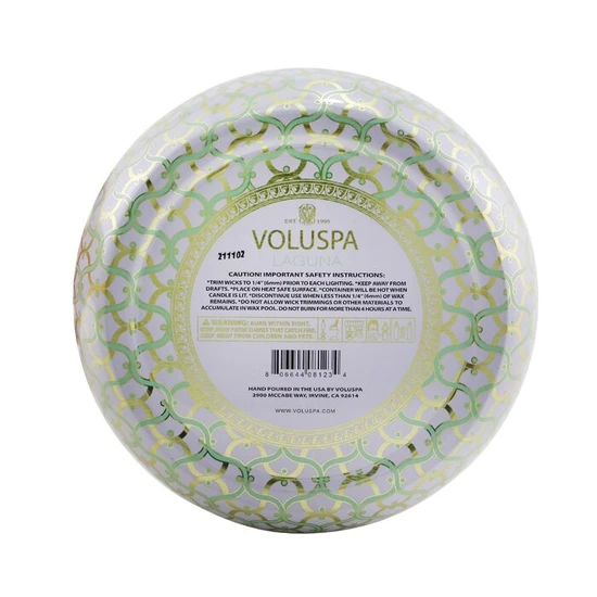 VOLUSPA 3 Wick Decorative Tin Candle Laguna 340g