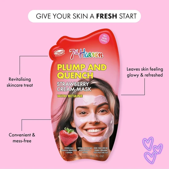 Montagne Jeunesse 7th Heaven Plump & Quench Strawberry Cream Mask 15ml