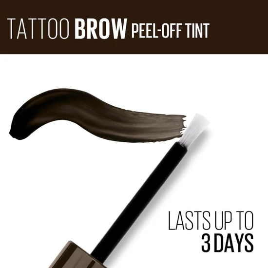Maybelline Tattoo Brow Easy Peel Off Tint 3 Dark Brown