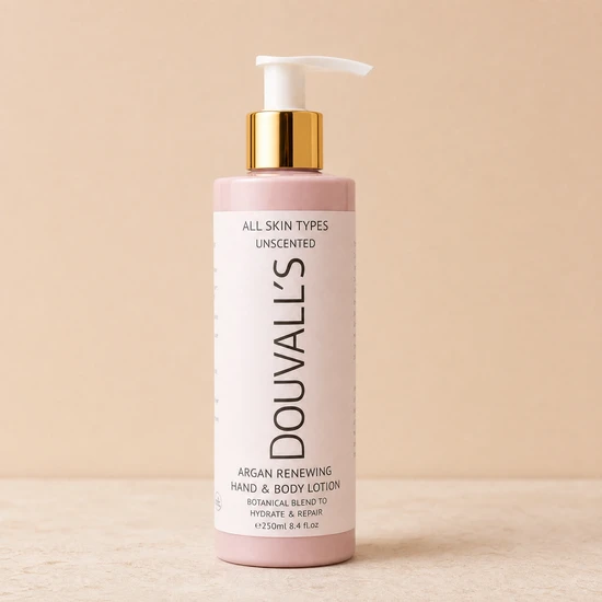 Douvall's Smoked Vanilla & Honey Argan Renewing Hand & Body Lotion 250ml