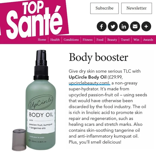 UpCircle Beauty Body Oil With Passion Fruit + Kumquat Oil 100ml