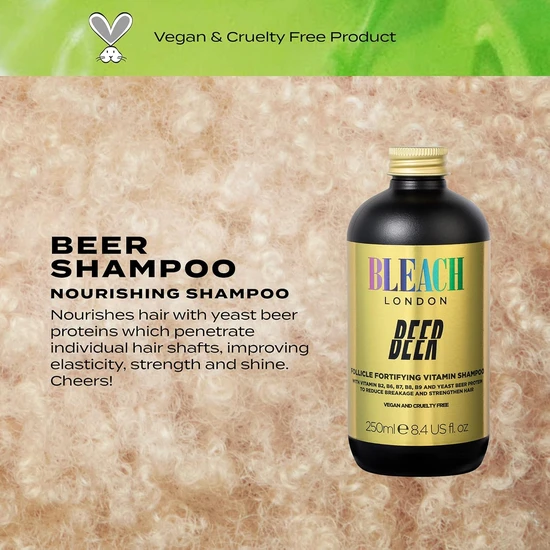 BLEACH LONDON Beer Follicle Fortifying Shampoo 250ml