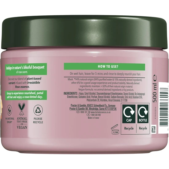 Herbal Essences Petal Soft Rose Scent Hair Mask 300ml