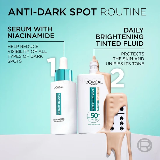L'Oreal Paris Bright Reveal Daily Fluid Tinted Glow SPF 50 50ml