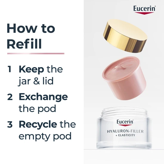 Eucerin Hyaluron-Filler + Elasticity Day Cream Rose SPF 30 50ml-Refill