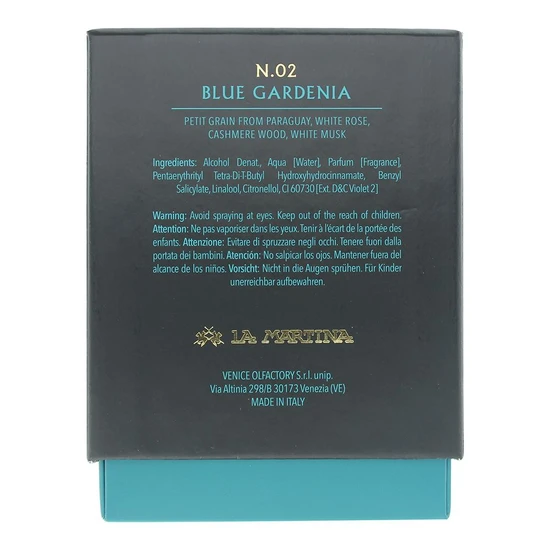 La Martina Blue Gardenia Intense Eau De Cologne 80ml