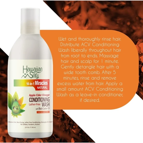 Hawaiian Silky Apple Cider Vinegar Conditioning Wash 355ml