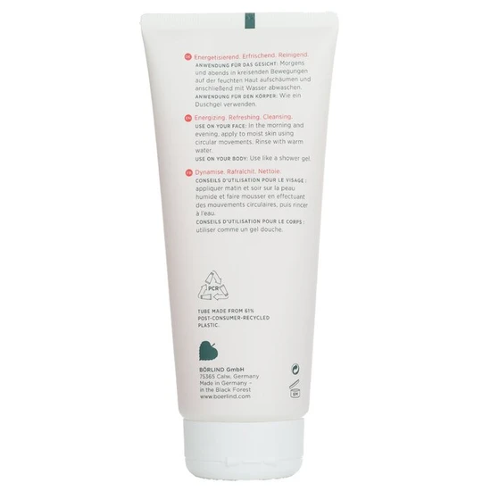 Annemarie Borlind Men System Energy Boost 2-in-1 Cleanser Face & Body 200ml