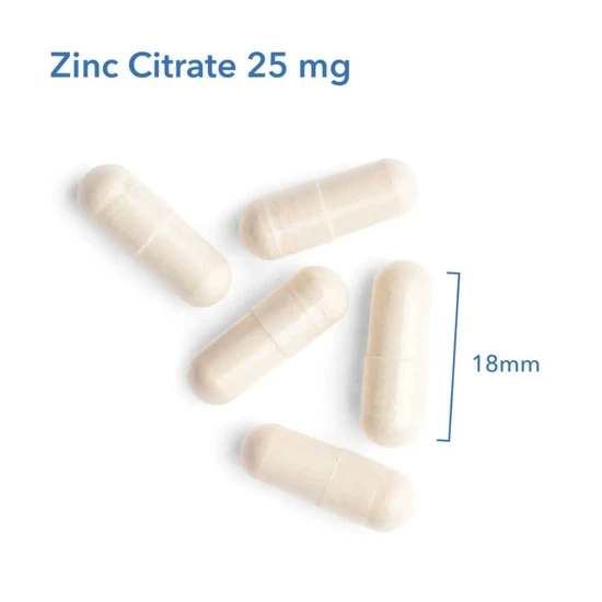 Allergy Research Group Zinc Citrate 25mg Capsules 60 Capsules