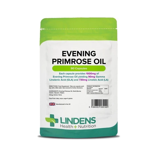 Lindens Evening Primrose Oil 1000mg Capsules 90 Capsules