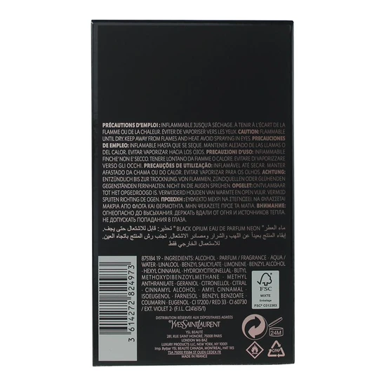 Yves Saint Laurent Black Opium Neon Eau De Parfum 75ml