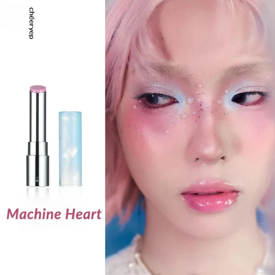 Glisten Cosmetics Machine Heart Crystal Glossy Rouge Lip Gloss Cheeryep