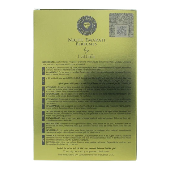 Lattafa Niche Emarati Al Narjis Eau De Parfum 100ml