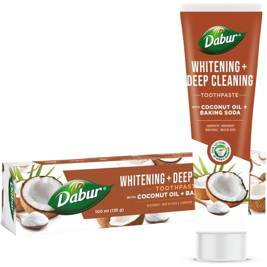 Dabur Whitening Deep Cleansing Coconut Oil & Baking Soda Toothpaste 100ml