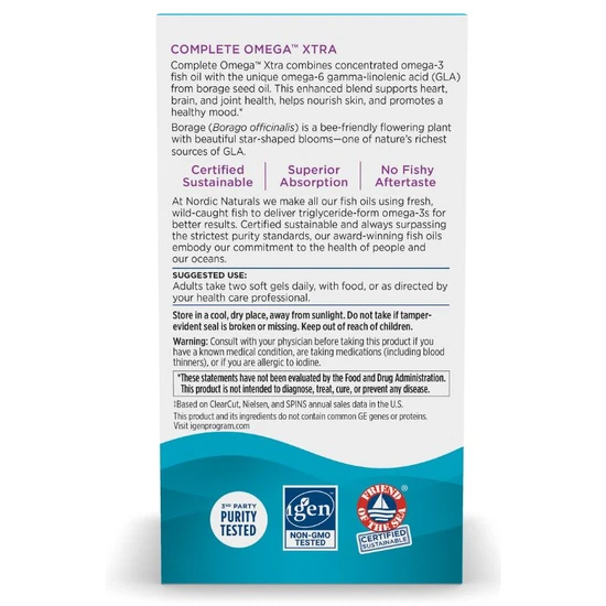 Nordic Naturals Complete Omega Xtra 1360mg Softgels 60 Softgels