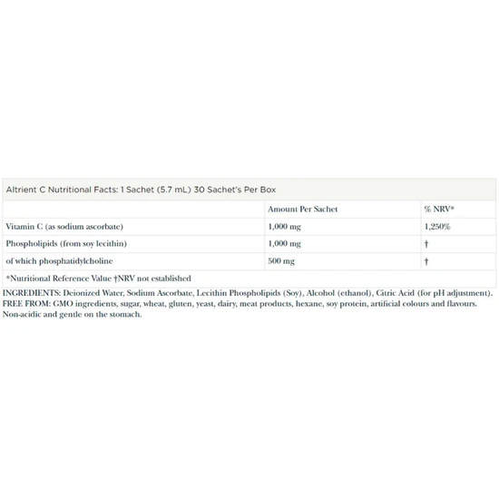Altrient C Liposomal Vitamin C Sachets 30 Sachets