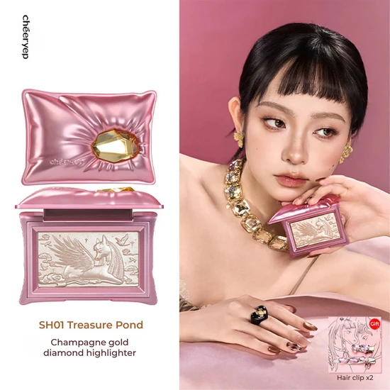 Glisten Cosmetics Treasure Pond Pillow Gem Highlighter Cheeryep