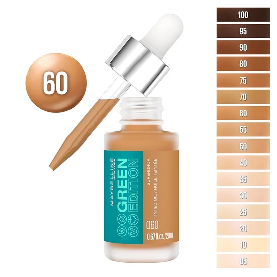 Maybelline Green Edition Superdrop Tinted Oil Foundation 40