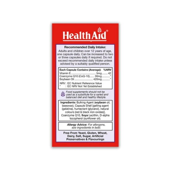 Health Aid Conergy CoQ-10 30mg 30 Capsules