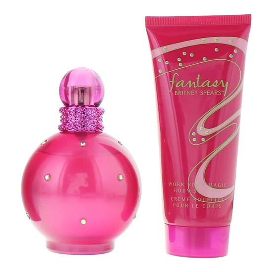 Britney Spears Fantasy Eau De Parfum Gift Set 100ml EDP + 100ml Body Souffle