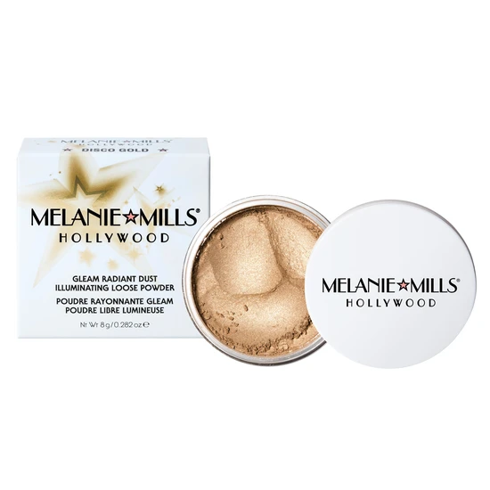 Melanie Mills Gleam Radiant Dust Shimmering Loose Powder For Face & Body Bronze Gold