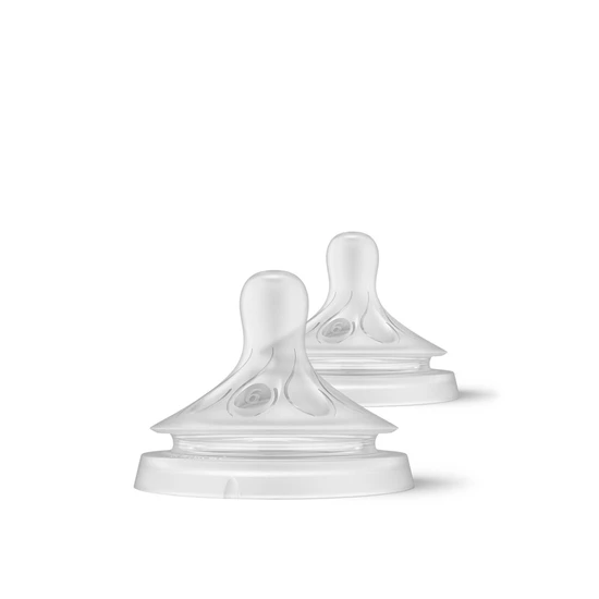 Philips Natural Response Baby Bottle Silicone Nipple Flow 6 Thick Feed 2 Pack