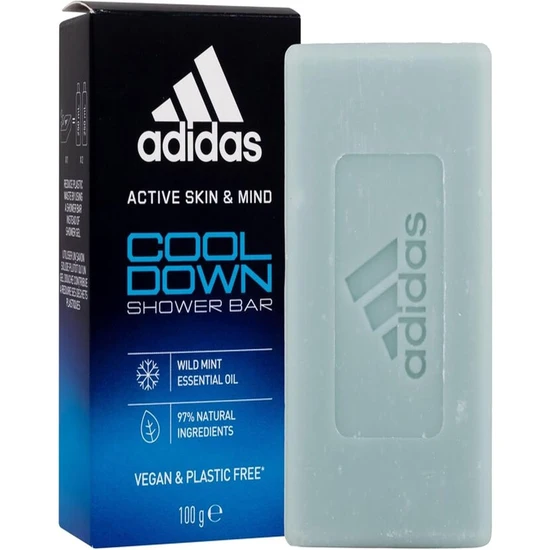 Adidas Active Skin Shower Bar With Cool Down 100g