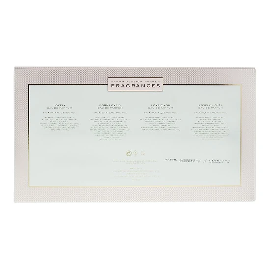 Sarah Jessica Parker Mini Set 5ml Lovely Eau De Parfum + 5ml Born Lovely Eau De Parfum + 5ml Lovely You Eau De Parfum + 5ml Lovely Lights Eau De Parfum
