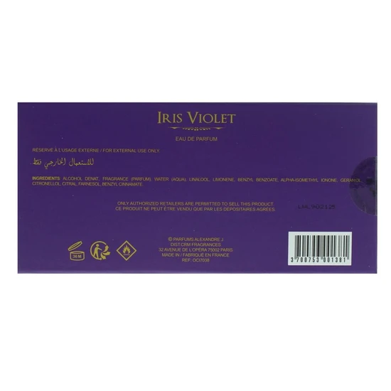 Alexandre.J Iris Violet Eau De Parfum 100ml