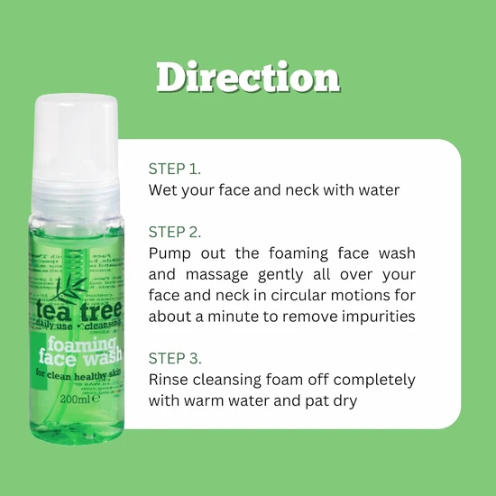 Xpel Body Care Xpel Beauty Care Tea Tree Foaming Face Wash 200ml