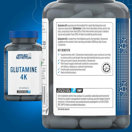 Applied Nutrition Glutamine 4k Capsules 120 Capsules