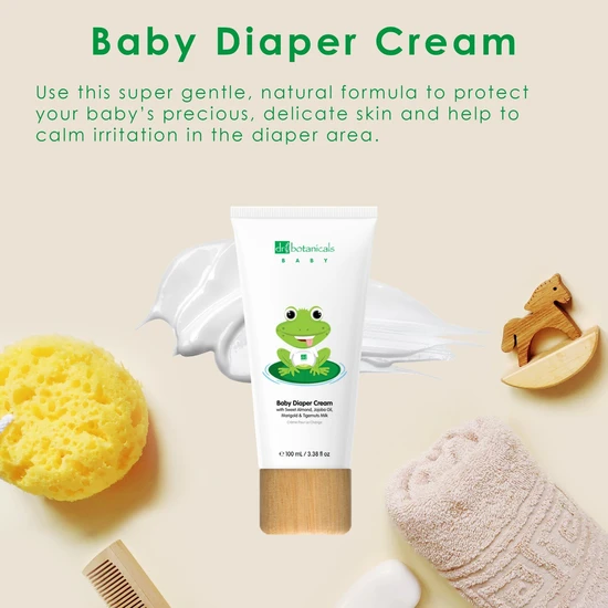Dr Botanicals Jojoba & Sweet Almond Oil Baby Diaper Cream 100ml