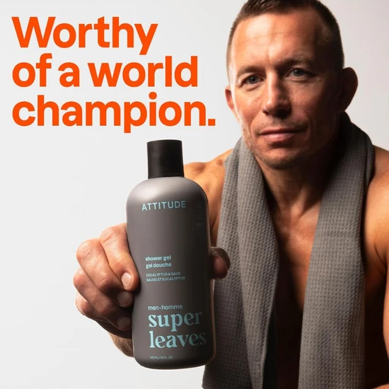 Attitude Super Leaves Men Shower Gel Eucalyptus & Sage 415ml