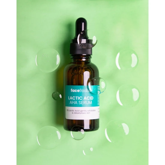 Face Facts Glow Plus Resurface Lactic Acid AHA Serum 30ml