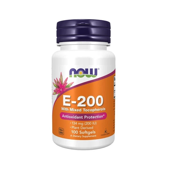 NOW Foods Vitamin E-200 Natural 100 softgels