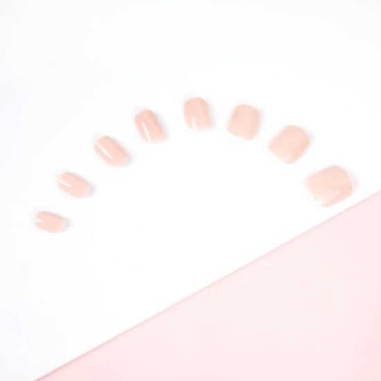 Invogue Dusty Pink Square Nails Pack of 24
