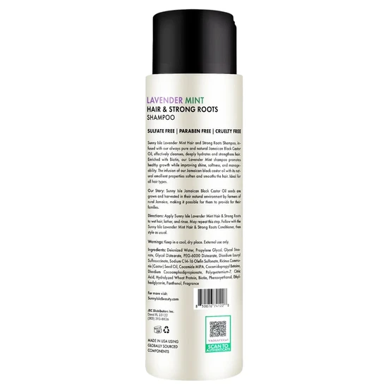 Sunny Isle Lavender Mint Hair & Strong Roots Shampoo 354.88ml
