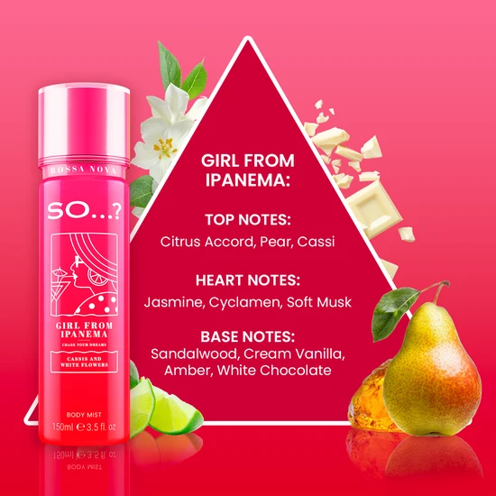 SO...? Bossa Nova Girl From Ipanema Body Mist Fragrance 150ml