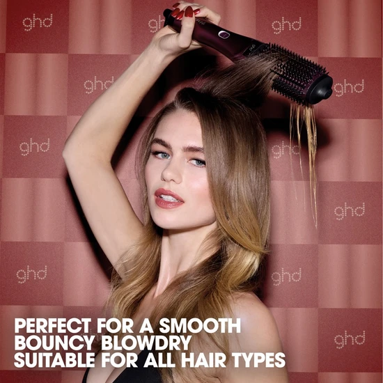 ghd Duet Blow Dry Hair Dryer Brush Christmas Gift Set Cherry Chic